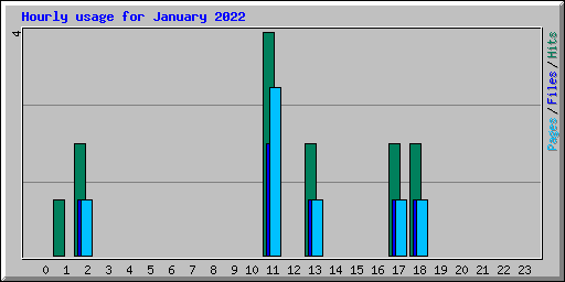 Hourly usage for January 2022